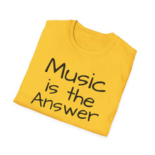 Load image into Gallery viewer, T-Shirt, Music is the Answer - Multi Colors

