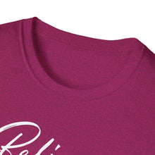 Load image into Gallery viewer, SS T-Shirt, Believe in Yourself - Cursive - Multi Colors
