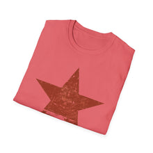 Load image into Gallery viewer, SS T-Shirt, Distressed Star - Red - Multi Colors
