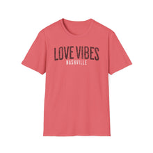 Load image into Gallery viewer, SS T-Shirt, Love Vibes Nashville - Multi Colors
