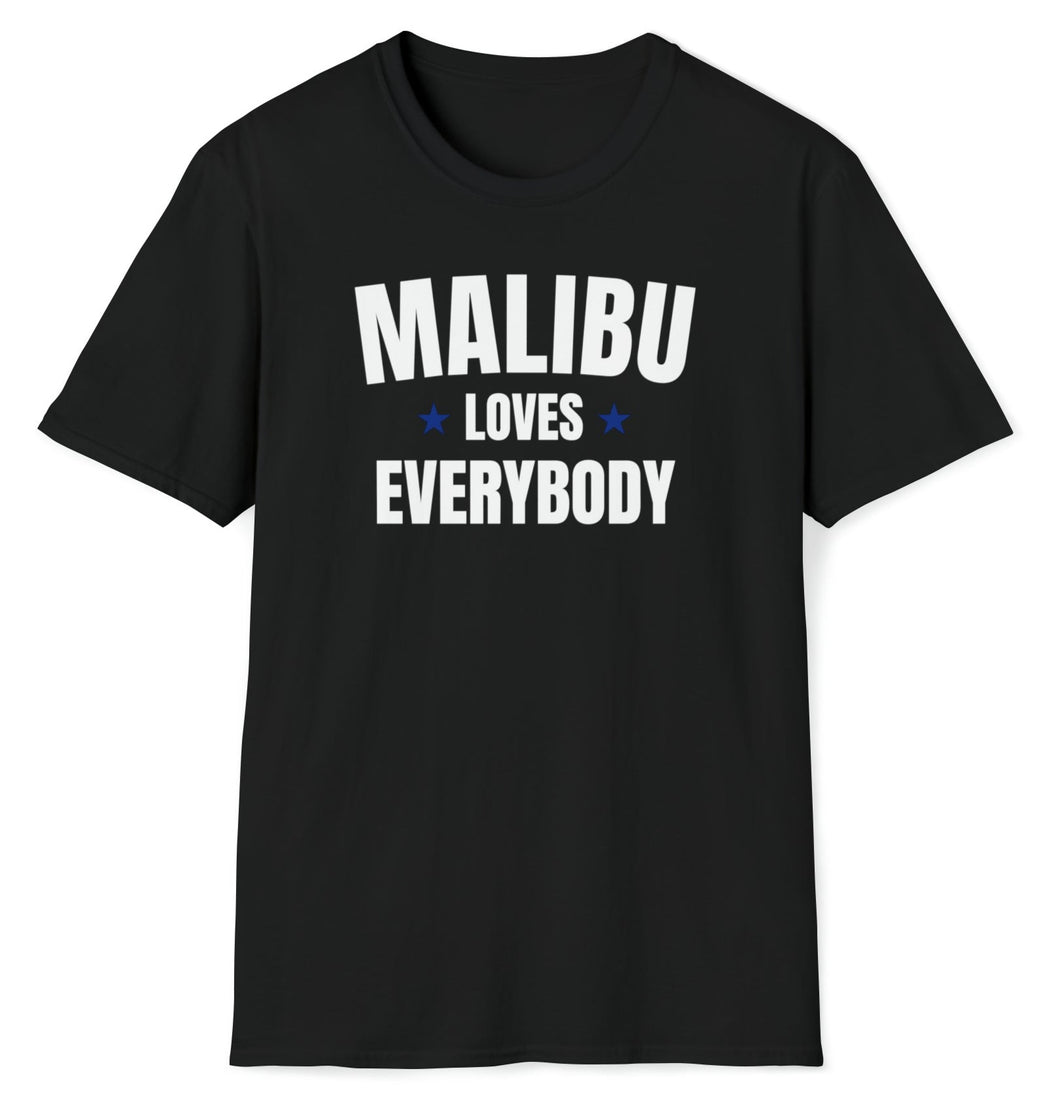 SS T-Shirt, CA Malibu - Black Blue