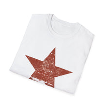 Load image into Gallery viewer, SS T-Shirt, Distressed Star - Red - Multi Colors
