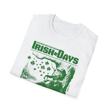 Load image into Gallery viewer, A white tee shirt that celebrates the love of being Irish. These 100% cotton irish days t-shirts are comfortable and fit to size.
