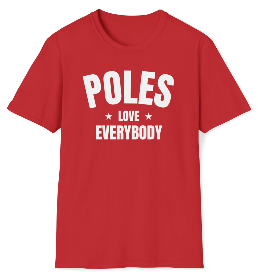 SS T-Shirt, POL Poles - Red Back
