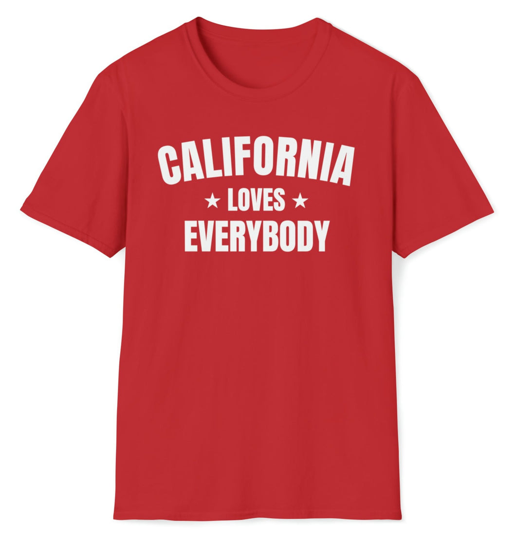 SS T-Shirt, CA California - Red