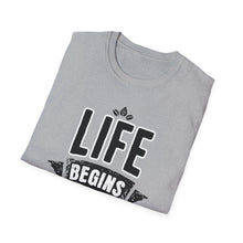 Load image into Gallery viewer, SS T-Shirt, Life Begins in Memphis - Multi Colors
