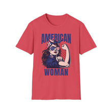 Load image into Gallery viewer, SS T-Shirt, American Woman - Multi Colors
