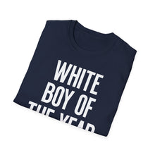 Load image into Gallery viewer, SS T-Shirt, White Boy of the Year - Multi Colors

