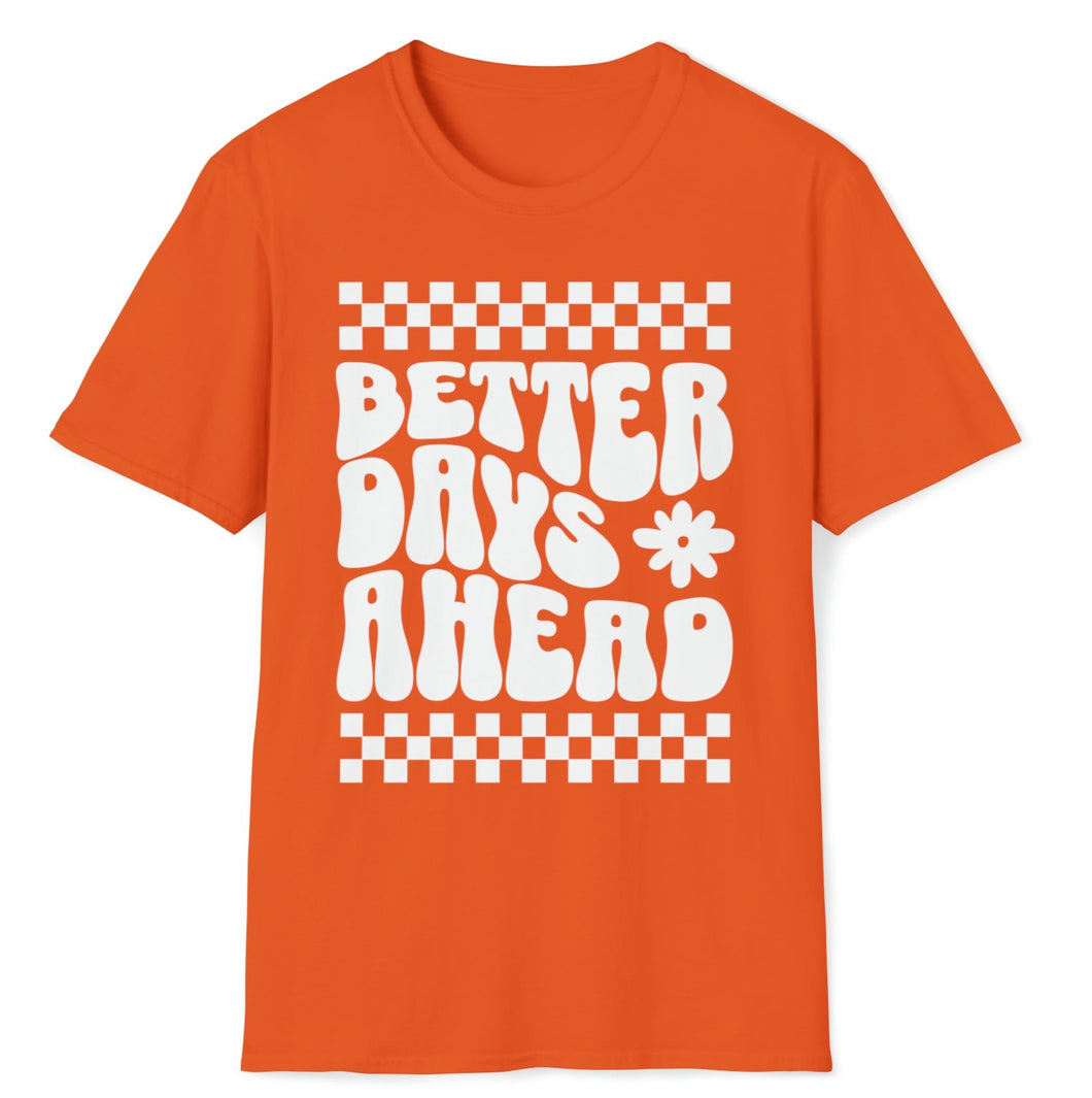 SS T-Shirt, Better Days Ahead - Orange