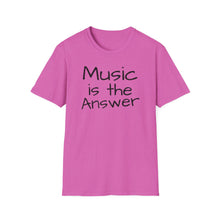 Load image into Gallery viewer, T-Shirt, Music is the Answer - Multi Colors
