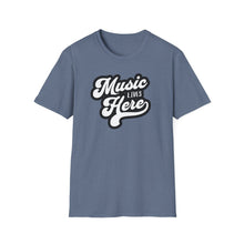 Load image into Gallery viewer, SS T-Shirt, Music Lives Here White - Multi Colors

