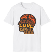 Load image into Gallery viewer, SS T-Shirt, Just Smile You Can&#39;t Love &#39;Em All - Multi Colors
