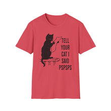 Load image into Gallery viewer, SS T-Shirt, Tell Your Cat - Multi Colors
