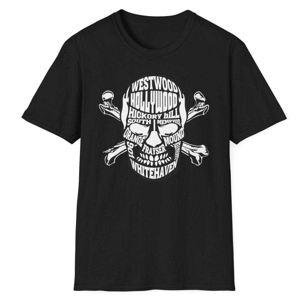 SS T-Shirt, Original Memphis Skull #2