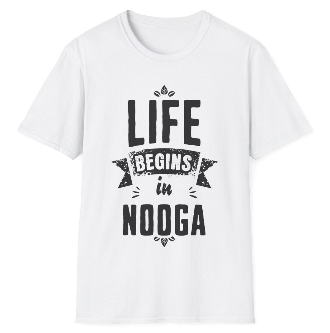 SS T-Shirt, Life Begins in Nooga