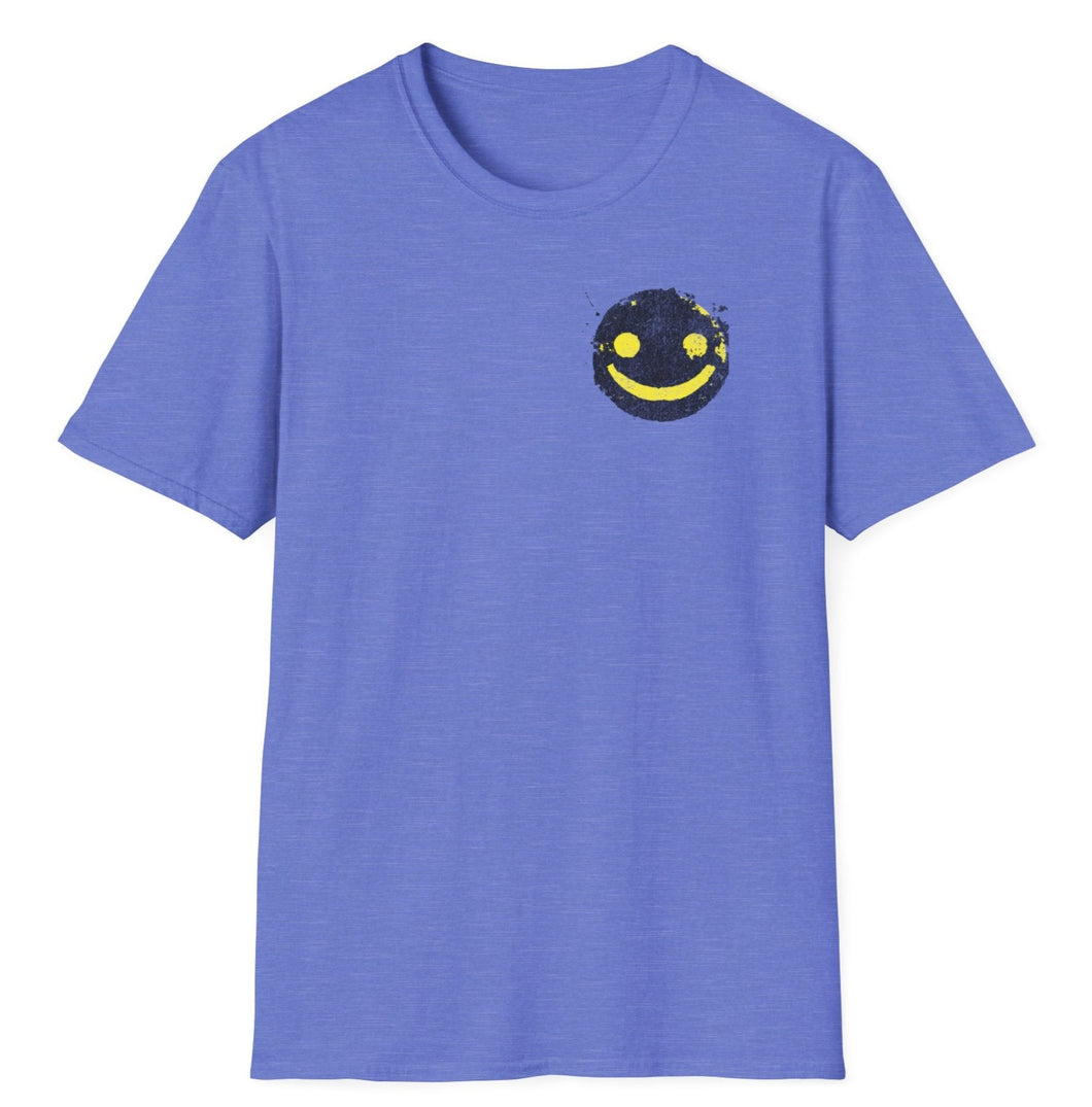 SS T-Shirt, Painted Smiley Face