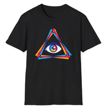 Load image into Gallery viewer, SS T-Shirt, All Knowing Eye - Triangles
