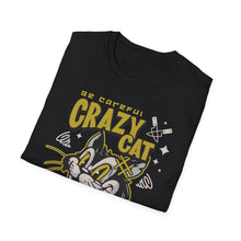 Load image into Gallery viewer, SS T-Shirt, Crazy Cat
