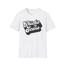 Load image into Gallery viewer, SS T-Shirt, Chicks Dig Scars - Multi Colors
