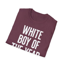 Load image into Gallery viewer, SS T-Shirt, White Boy of the Year - Multi Colors
