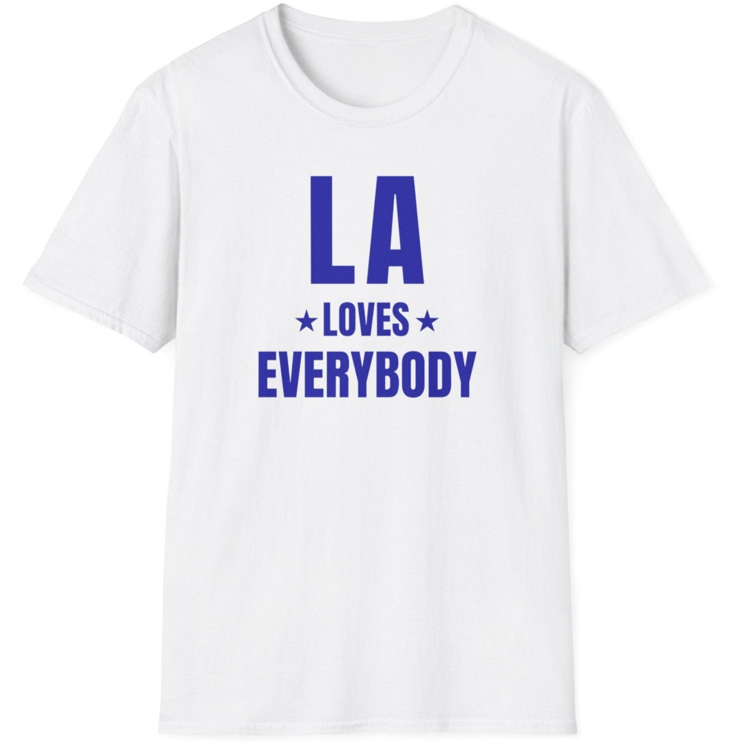 SS T-Shirt, CA LA - White Blue