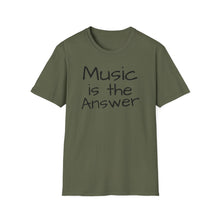 Load image into Gallery viewer, T-Shirt, Music is the Answer - Multi Colors
