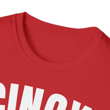 Load image into Gallery viewer, SS T-Shirt, OH Cincy - Red White | Clarksville Originals
