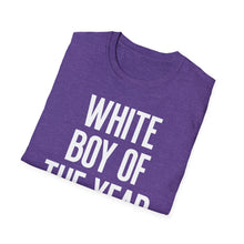 Load image into Gallery viewer, SS T-Shirt, White Boy of the Year - Multi Colors
