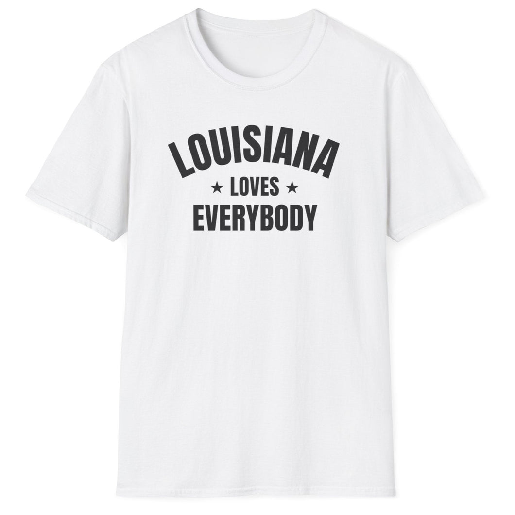SS T-Shirt, LA Louisiana - White