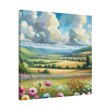 Load image into Gallery viewer, Matte Canvas, Fields of Flowers
