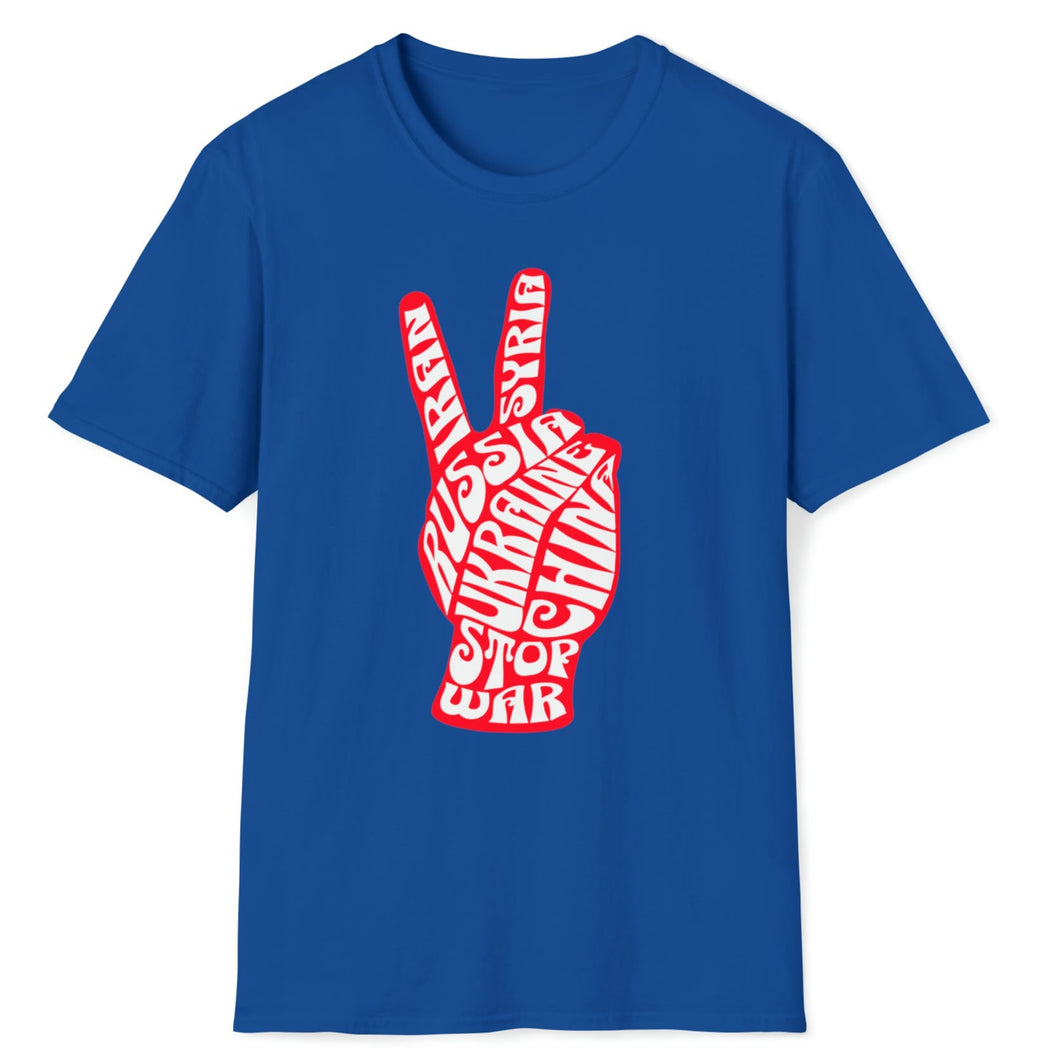 SS T-Shirt, Peace Sign - Stop War