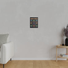 Load image into Gallery viewer, Matte Canvas, Family Rules
