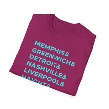 Load image into Gallery viewer, SS T-Shirt, Music Cities - Multi Colors
