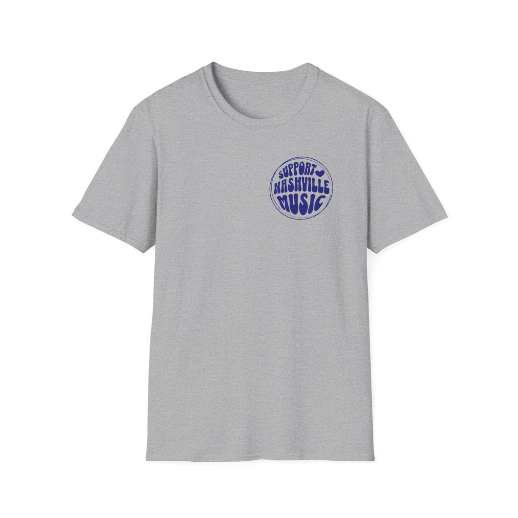 SS T-Shirt, Support Nashville Music - Multi Colors