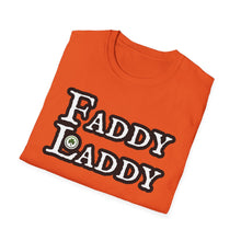 Load image into Gallery viewer, A soft orange pre shrunk cotton t-shirt simply states Fatty Laddy as a tip of the hat to the larger lads of Ireland. This original tee is soft and pre-shrunk with Irish graphics! 
