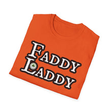Load image into Gallery viewer, A soft orange pre shrunk cotton t-shirt simply states Fatty Laddy as a tip of the hat to the larger lads of Ireland. This original tee is soft and pre-shrunk with Irish graphics! 
