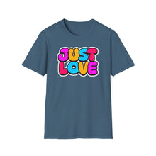 Load image into Gallery viewer, SS T-Shirt, Just Love - Multi Colors
