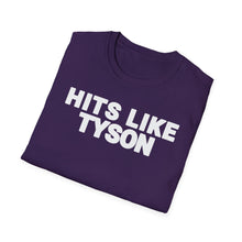 Load image into Gallery viewer, SS T-Shirt, Hits Like Tyson - Multi Colors
