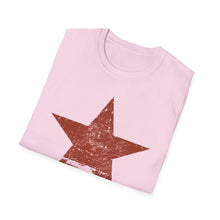 Load image into Gallery viewer, SS T-Shirt, Distressed Star - Red - Multi Colors
