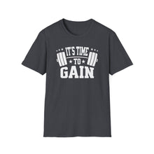 Load image into Gallery viewer, SS T-Shirt, It&#39;s Time to Gain - Multi Colors
