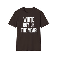 Load image into Gallery viewer, SS T-Shirt, White Boy of the Year - Multi Colors
