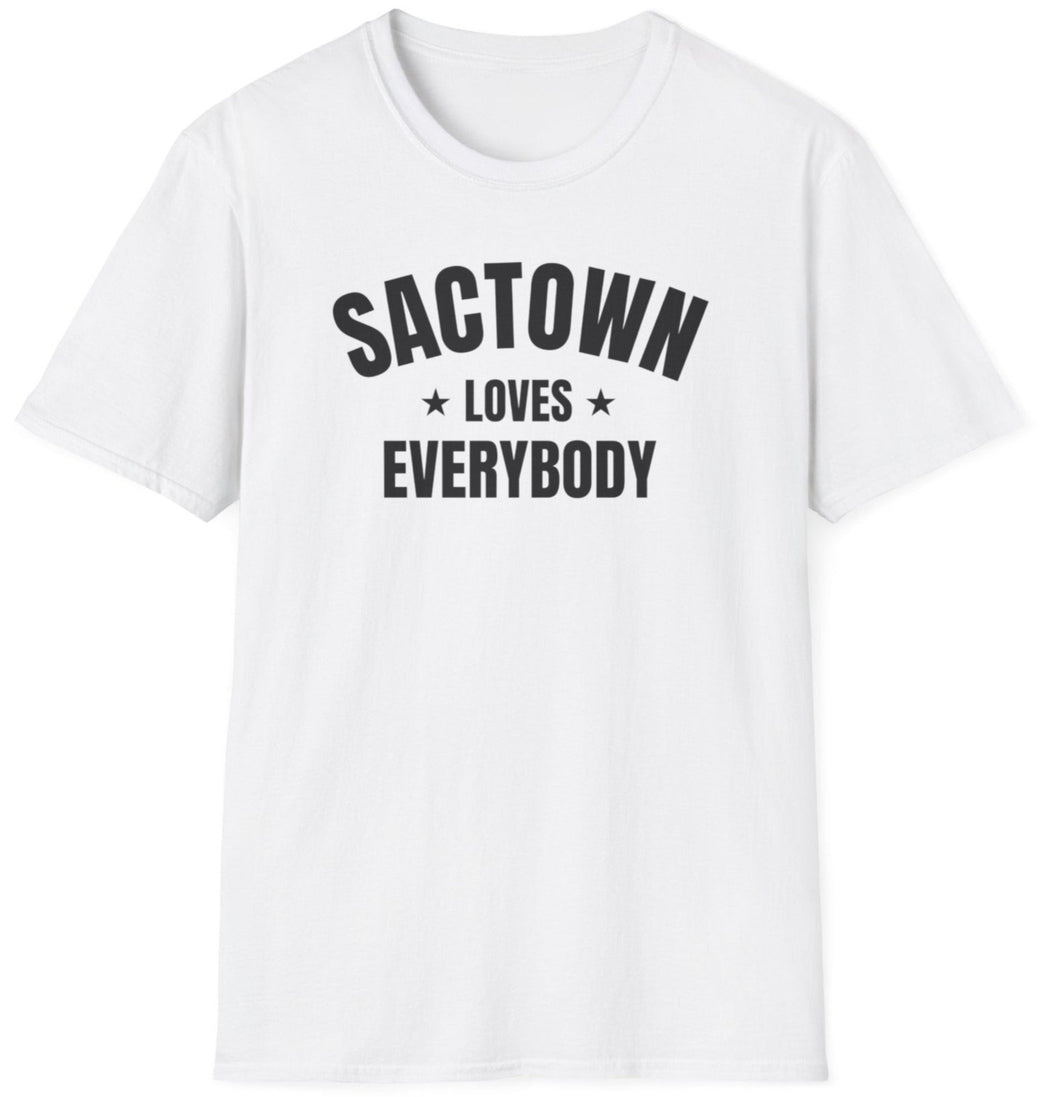 SS T-Shirt, CA Sactown Black - Multi Colors