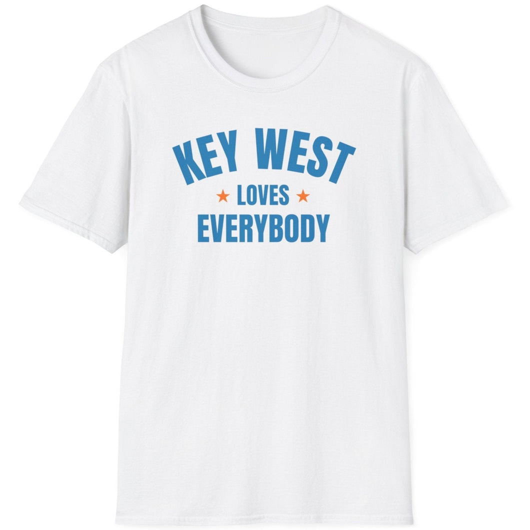 SS T-Shirt, FL Key West - White Blue