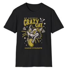 Load image into Gallery viewer, SS T-Shirt, Crazy Cat
