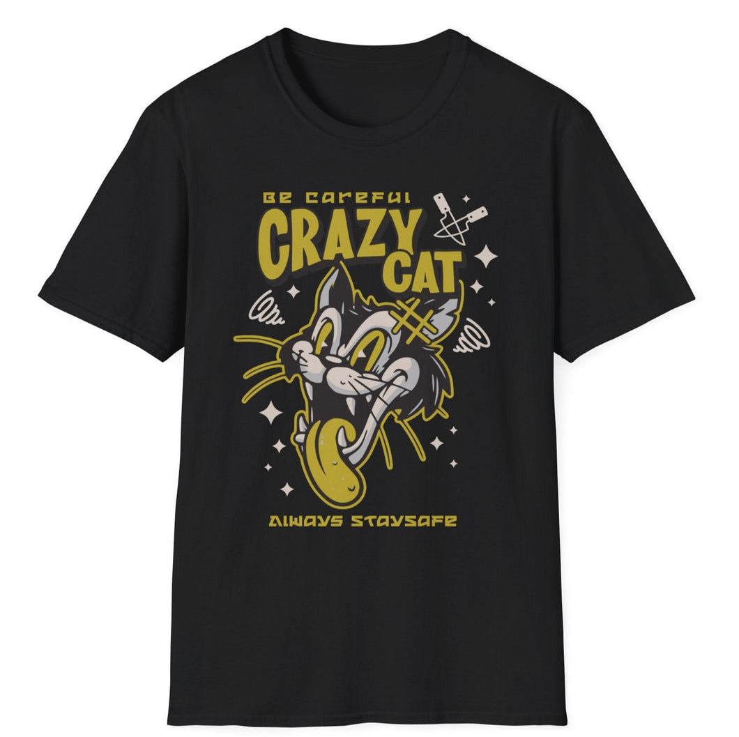 SS T-Shirt, Crazy Cat