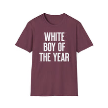 Load image into Gallery viewer, SS T-Shirt, White Boy of the Year - Multi Colors

