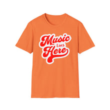 Load image into Gallery viewer, SS T-Shirt, Music Lives Here - Multi Colors
