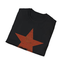 Load image into Gallery viewer, SS T-Shirt, Distressed Star - Red - Multi Colors
