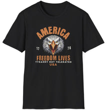 Load image into Gallery viewer, SS T-Shirt, America Freedom Lives
