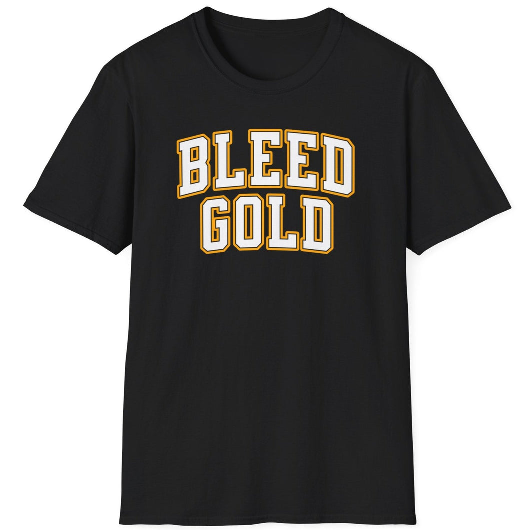 T-Shirt, Bleed Gold- Black